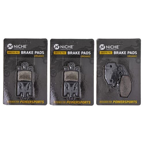 NICHE Brake Pad Set for Kawasaki Ninja ZX6R ZX10R ZX6RR Front Rear Organic