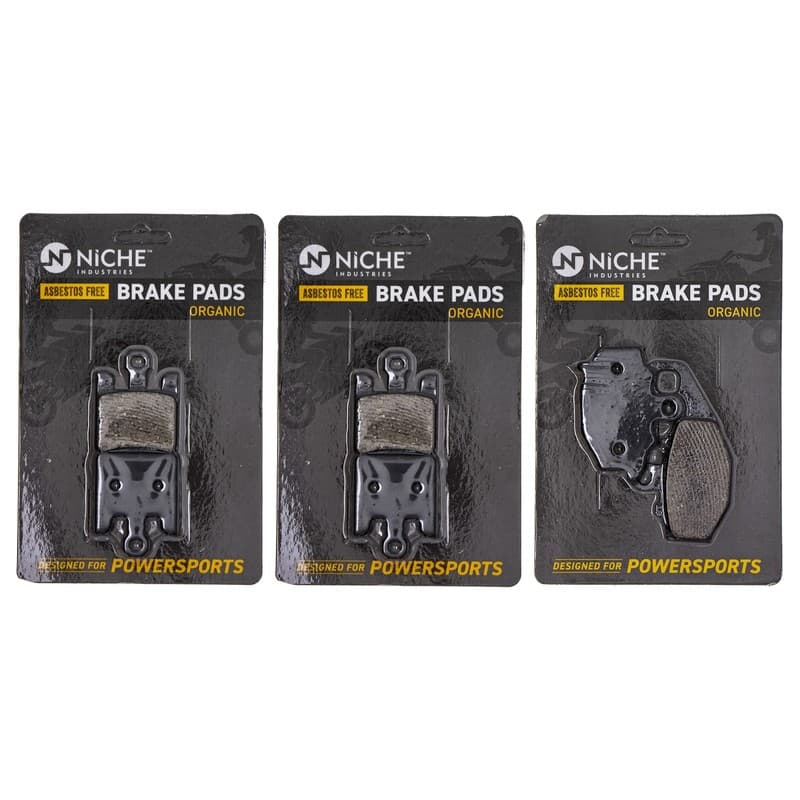 NICHE Brake Pad Set for Kawasaki Ninja ZX6R ZX10R ZX6RR Front Rear Organic