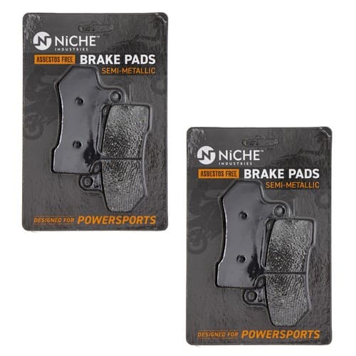 Brake Pad Set for Harley-Davidson Street Rod Front Rear Semi-Metallic 2 Pack