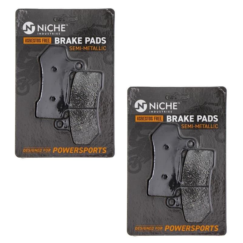 Brake Pad Set for Harley-Davidson Street Rod Front Rear Semi-Metallic 2 Pack