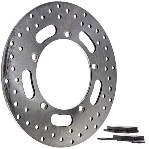 NICHE Front Left Brake Rotor Pad Kit for Kawasaki 43082-1029 Semi Metallic
