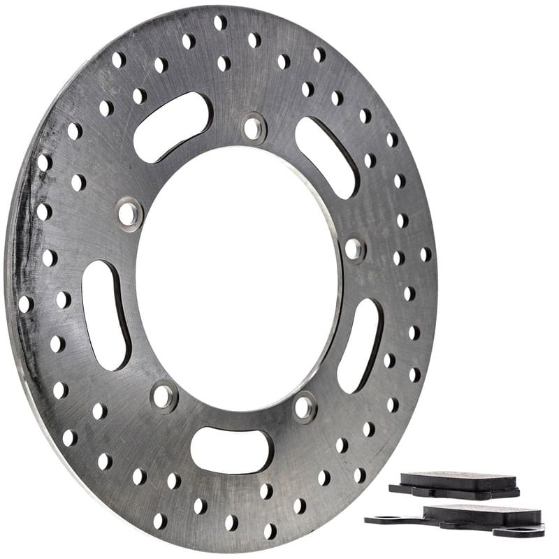 NICHE Front Left Brake Rotor Pad Kit for Kawasaki 43082-1029 Semi Metallic