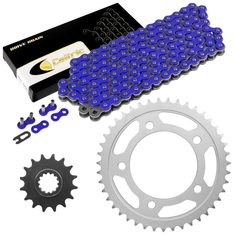 Drive Chain & Sprockets Kit FOR HONDA CB900F 919 Hornet 2002-2007 Blue