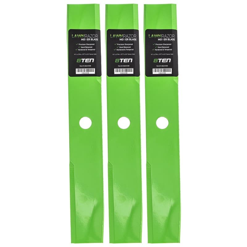 LawnRAZOR Blade Set John Deere M41237 110 140 050321 38 Inch Notched High Lift