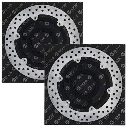 NICHE Front Brake Rotor Set For Honda RVT1000R 45120-MCF-D31 45220-MCF-D31
