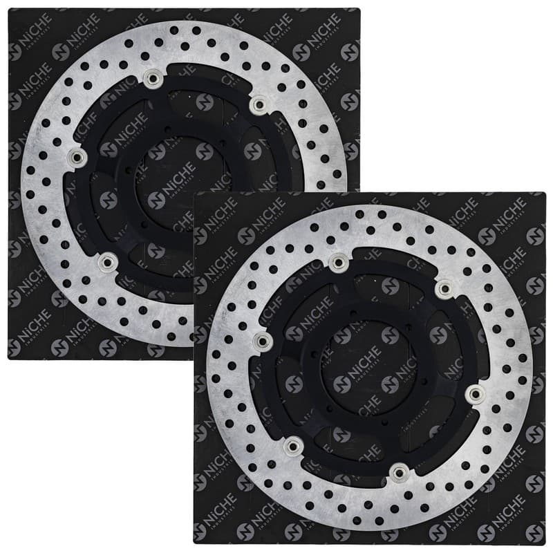 NICHE Front Brake Rotor Set For Honda RVT1000R 45120-MCF-D31 45220-MCF-D31