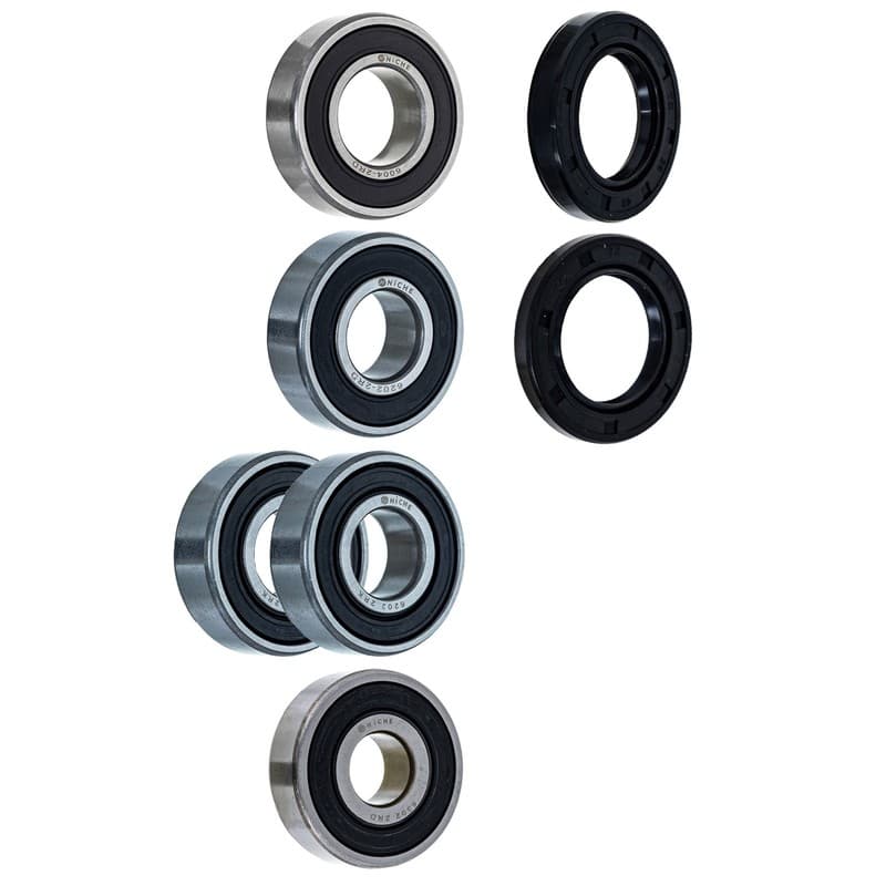 NICHE Wheel Bearing Seal Kit for Kawasaki BN125 6202-2RDQE6 6004-2RDQE6