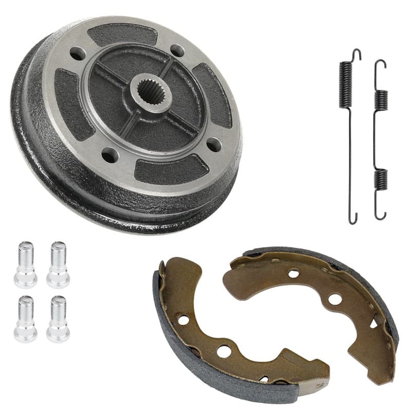 Front Brake Drum Hub W/ Shoes for Kawasaki Mule 2510 KAF950A Diesel 2000-2001