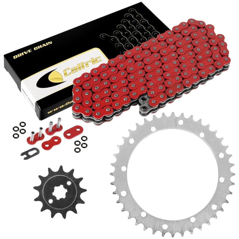 Red O-Ring Drive Chain & Sprockets Kit for Yamaha Blaster 200 YFS200 1988-2006