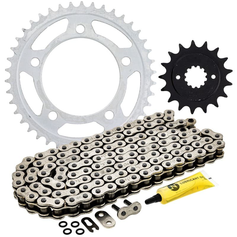 Sprocket Chain Set for Honda Shadow Spirit 750 17/42 Tooth 525 O-Ring Front Rear