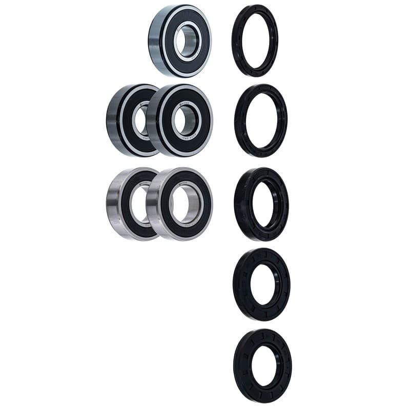 NICHE Wheel Bearing Seal Kit for Yamaha FZR1000 6305-2RDQE6 6304-2RDQE6