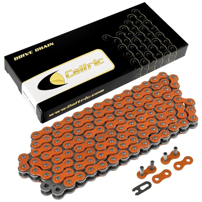 Orange Drive Chain for Bike | Motorcycle Quad 520-Pitch 120-Links Non O-Ring