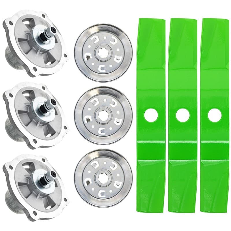 8TEN Blade Spindle Kit for Kubota RCK48P-751Z 48-Inch K5583-34350 K5663-34510