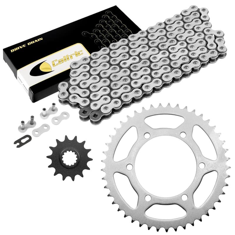 Drive Chain & Sprockets Kit for Kawasaki EX250J Ninja 250R 2008 2009 2010-2012