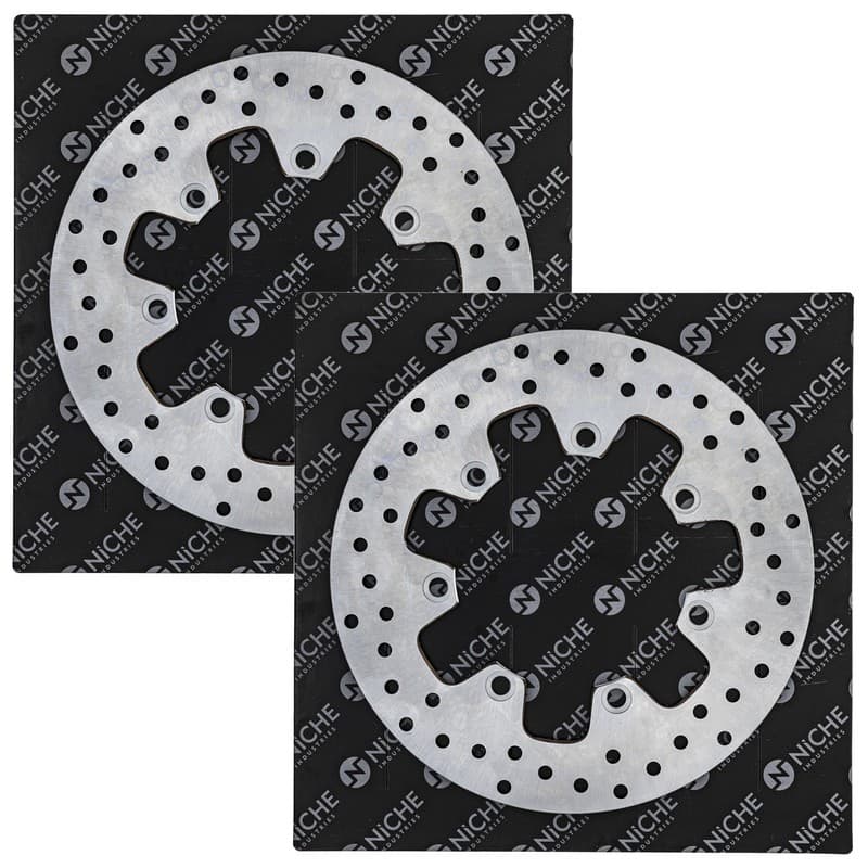 NICHE Front Brake Rotor Set For Kawasaki Vulcan 500 41080-1127 41080-1268-CM
