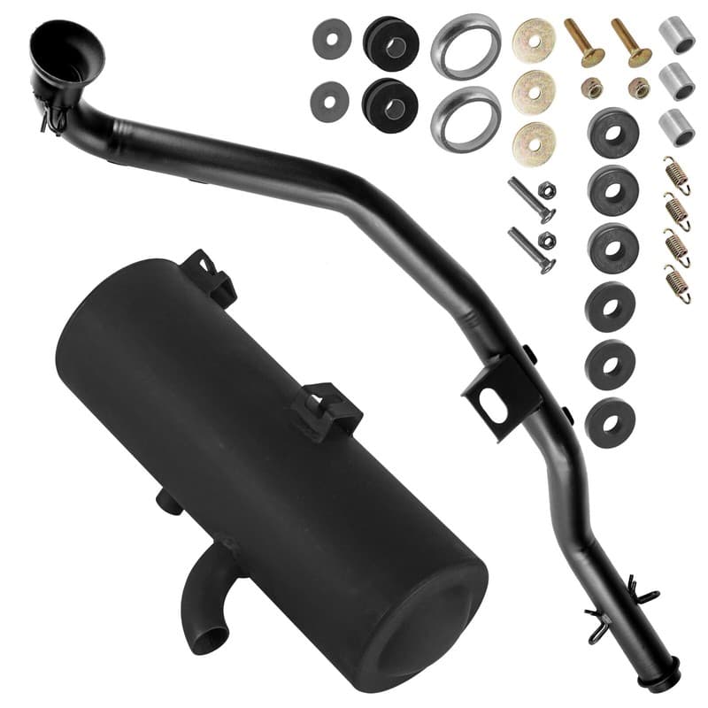 Caltric Exhaust Muffler & Pipe Kit fits Polaris Sportsman 450 2006 2007
