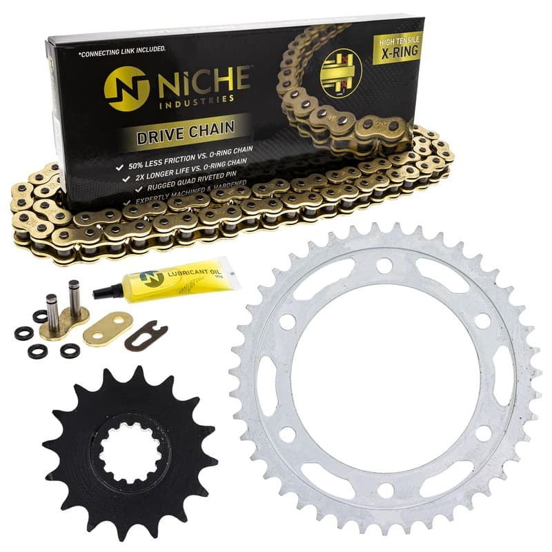 Sprocket Chain Set for Honda CBR600RR 16/43 Tooth 525 X-Ring Front Rear Kit