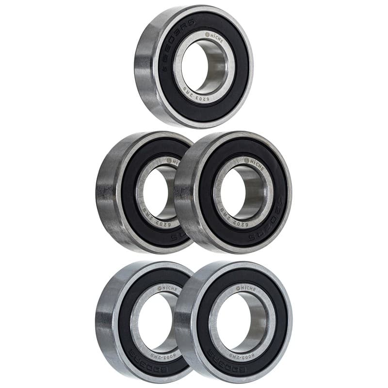 NICHE Wheel Bearing Kit for Kawasaki KDX250 6202-2RS 6003-2RS Motorcycle