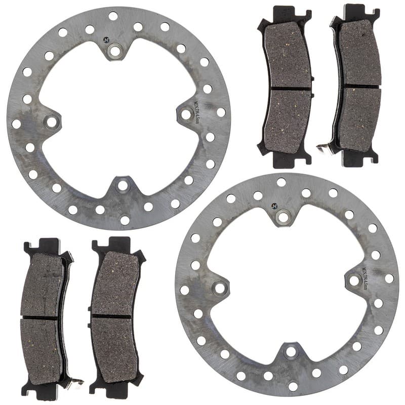 NICHE Front Brake Pad Rotor Kit for Honda Talon 1000R 1000X 4 43251-HL6-AF1