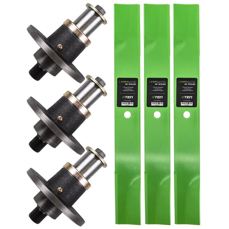 Spindle High Lift Blade for Hustler 60 Inch Deck Super Z Hustler Z Zero Turn