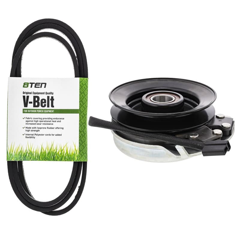 8TEN PTO Clutch & Belt Kit for AYP Husqvarna Poulan YTH 150 160 PP145H42 PP1238