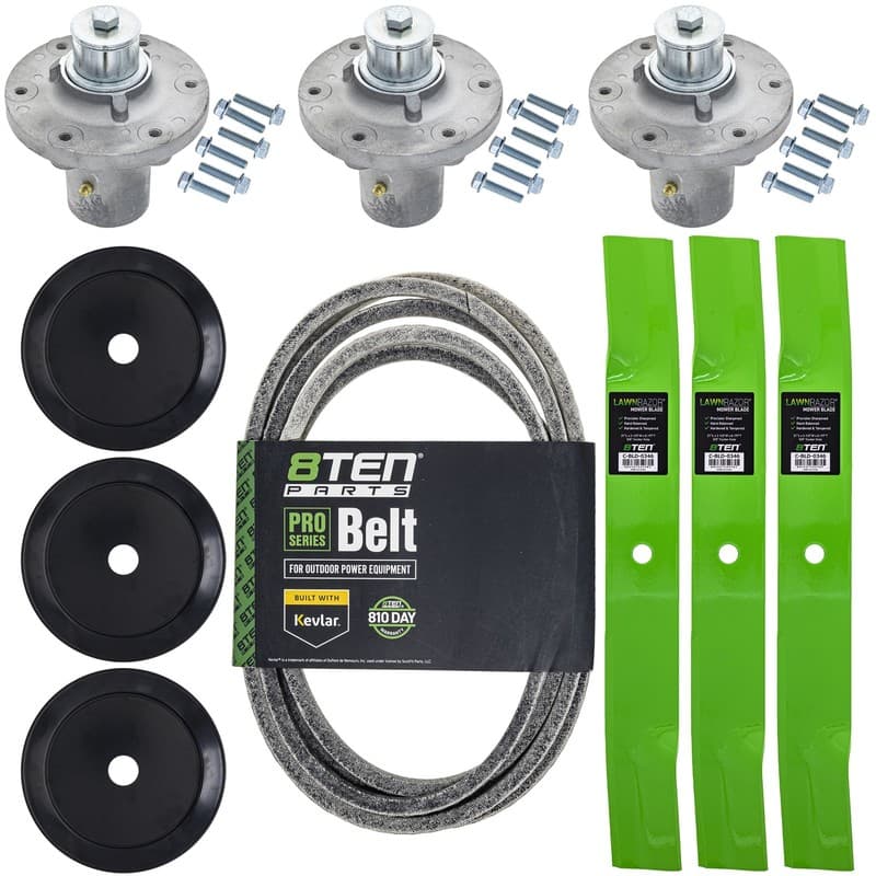 8TEN Blade Spindle Belt Kit for Ferris 500S 61-Inch 5104045S 1761761 84003174