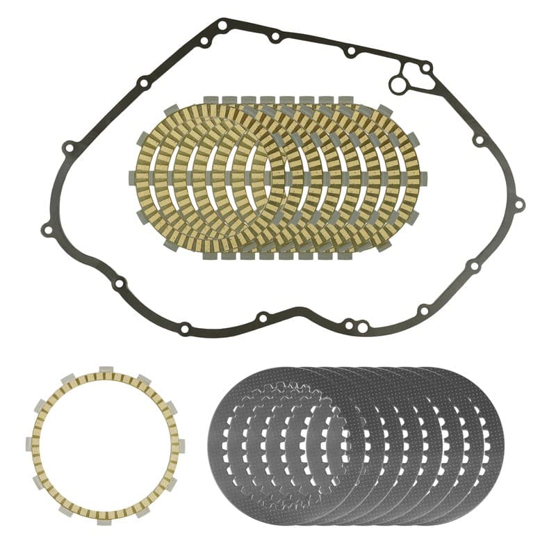 Clutch Friction Steel Plates and Gasket Kit for Yamaha Stryker XVS13C 2012-2017