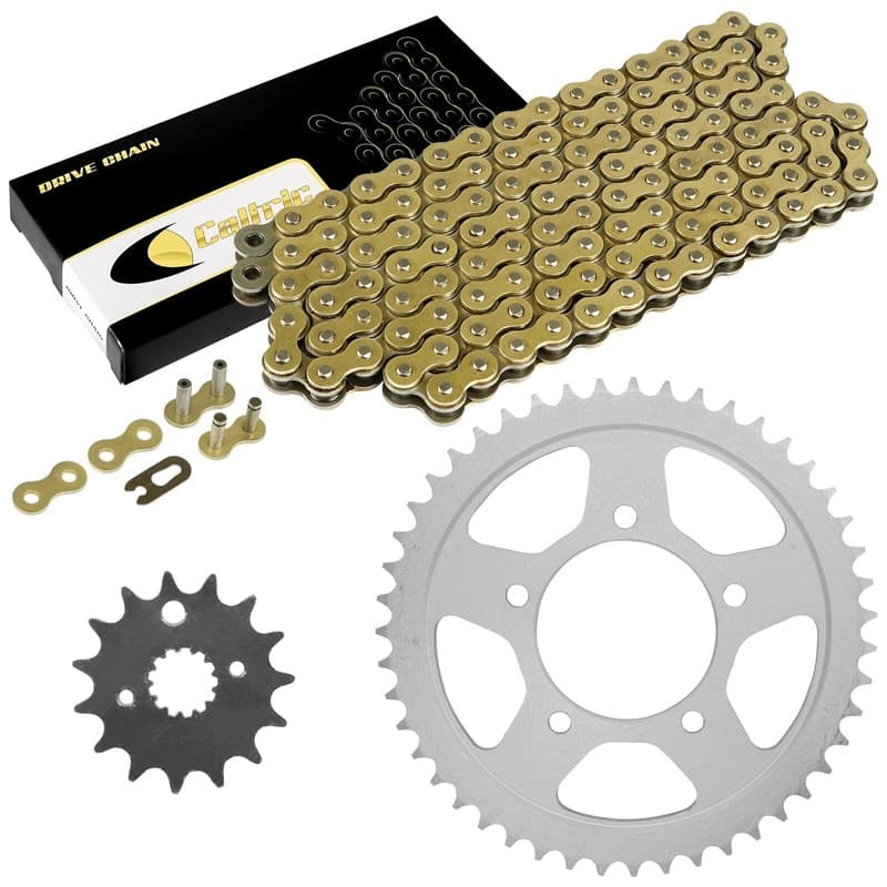 Drive Chain & Sprockets Kit for Suzuki GSX600F Katana 600F 1998 1999 2000-2006